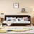  Twin Size Wood Daybed/Sofa Bed, with Wood Slats, Espresso-1786912160-1786912162