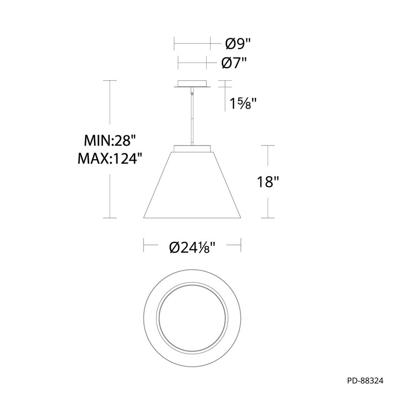 Bentley 1 - Light LED Pendant