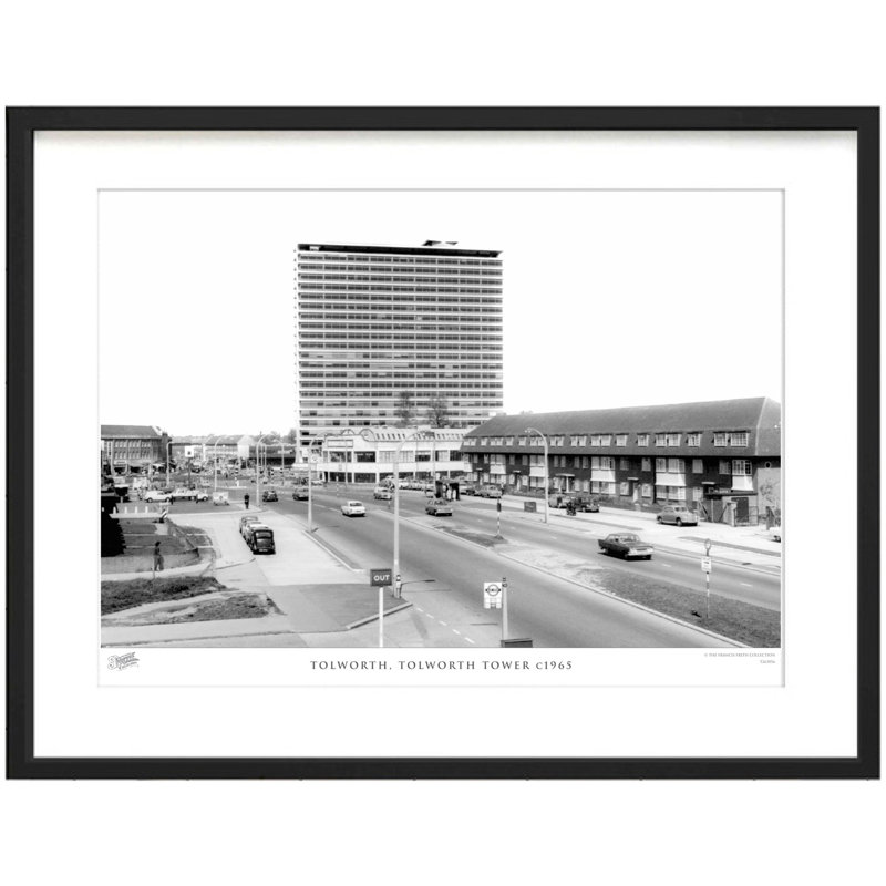 Tolworth, Tolworth Tower C1965 by Francis Frith - Single Picture Frame Print, 28cm H x 36cm W x 2.3cm D
