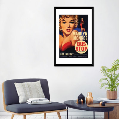 « bus stop film », affiche rétro imprimé sur toile