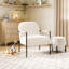 Chaise d'appoint pivotante en velours rose Gracie Mills