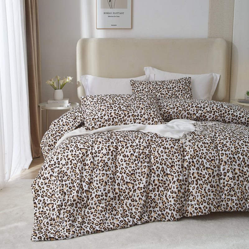 Microfiber Modern Style Comforter Set, King Duvet Cover + 2 King Pillowcases
