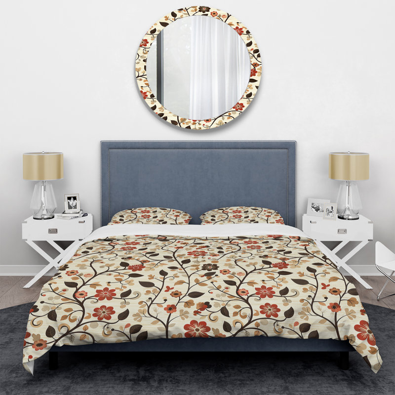 Ensemble de housse de couette transitionnelle brun et beige, Housse de couette très grand et 2 très grandes t