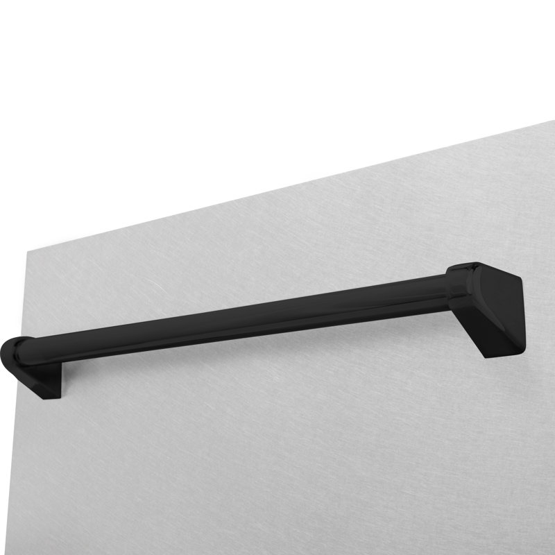 ZLINE Autograph Edition 18” Compact Control Dishwasher in Fingerprint Resistant Stainless Steel, Matte Black 