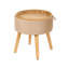 Bolinas 39cm Wide Velvet Round Solid Colour Footstool Ottoman with Storage-1971795032