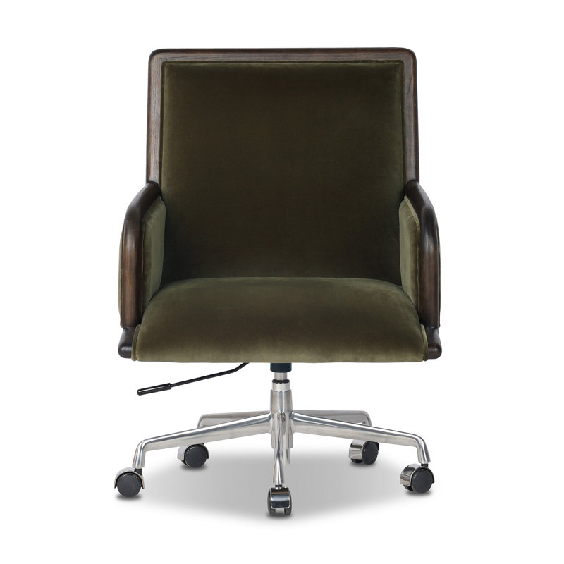 Samford Velvet Task Chair, Surrey Olive