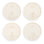 Ceramic Nativity Appetizer Plates Set Of 4 - 7.5In