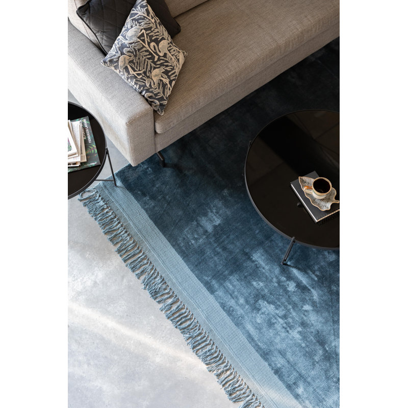 Blink Flatweave Area Rug in Blue, Rectangle 5'7" x 7'10"