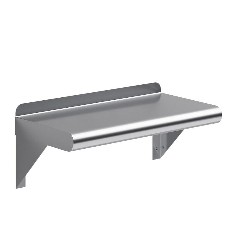 Tablette murale en acier inoxydable 8 po x 16 po