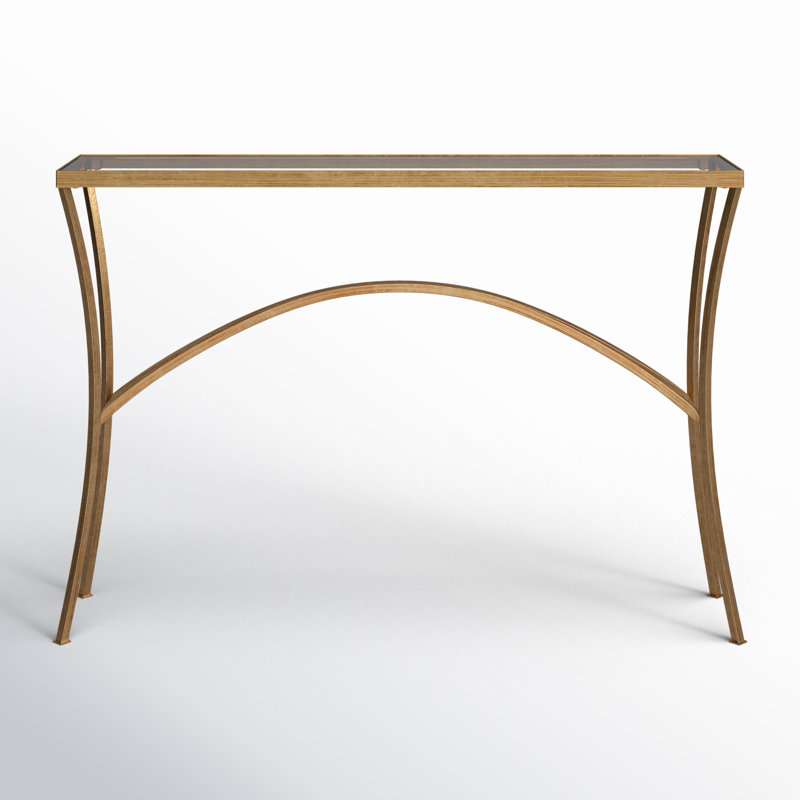 Avanicole 48'' Glass Top Console Table