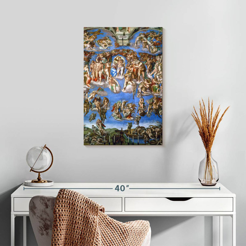 Leisha le Jugement dernier 1536-1541, H 24 po x l 16 po