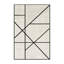 Soft Plush Eatman Minimalist Geometric Area Rug in Beige – Black Binding-1761275381