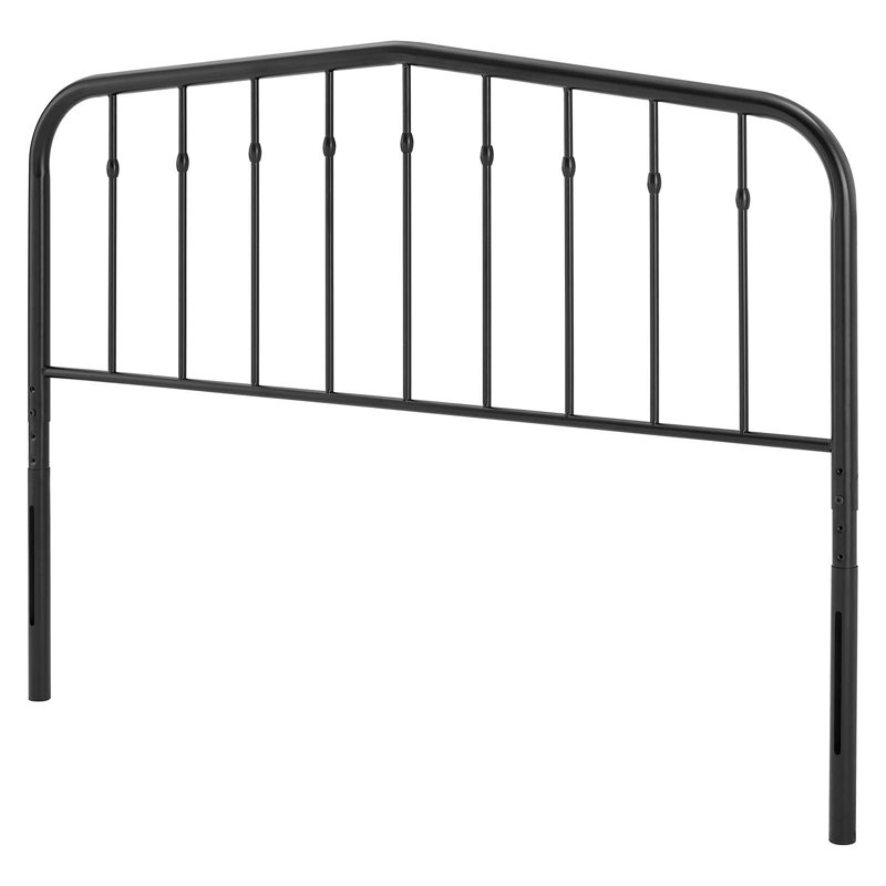 Tête de lit en métal Lennon, Grand, Noir