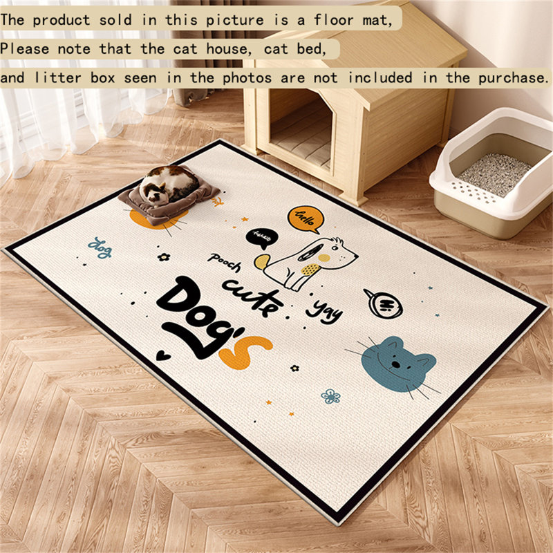 Tapis imperméable et résistant aux urines pour animaux de compagnie, H 0,27 po x l 47,24 po x P 23,62 po