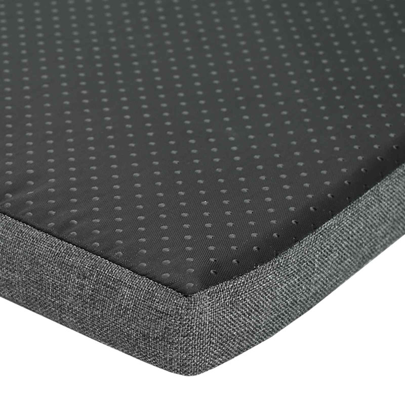 Upholstered Bench, 40cm H x 103cm W x 38cm D, Artisan Oak
