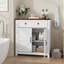 Armoire de rangement Farmhouse avec tiroir et tablette, armoire à café moderne-2004146358