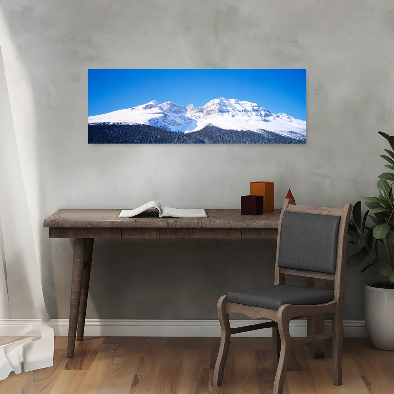 Banff, parc national, Alberta, Canada, paysage contemporain abstrait, art mural, H 12 po x l 36 po