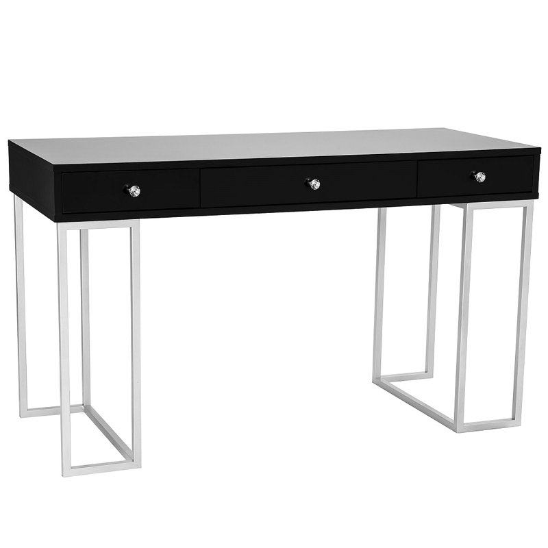 Coiffeuse Wybolt Celeste, Argent / noir