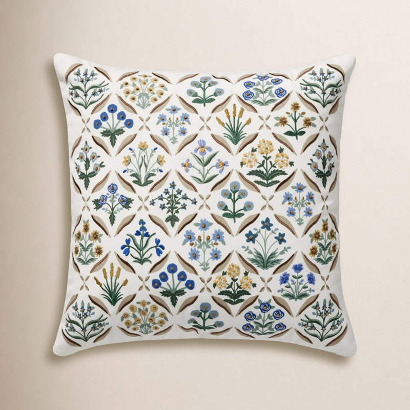 Rifle Paper Co. x Loloi Estee Pillow, Polyester/Polyfill