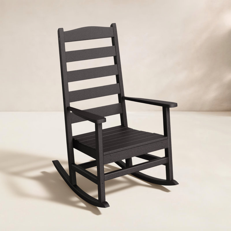 POLYWOOD Rocker Rocking Chair, Black