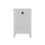 Table de chevet blanche à 3 tiroirs avec station de charge et ports USB et prises de courant, table de chevet / table de bout moderne en bois