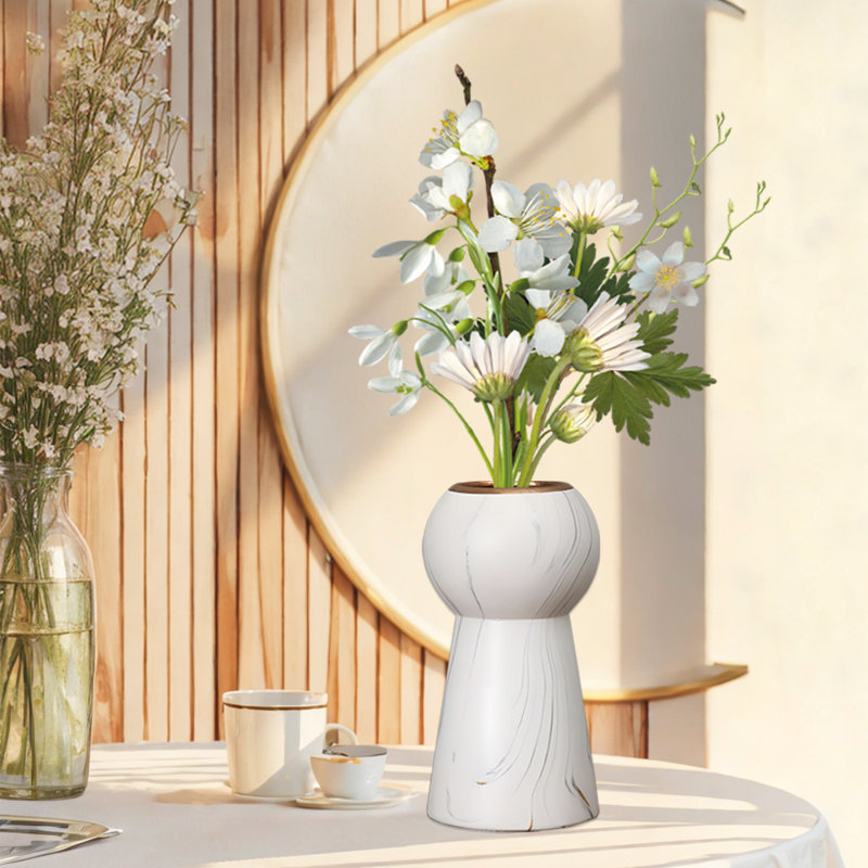 Vase de table en céramique, H 11,81 po x l 4,72 po x P 4,72 po