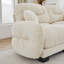 Canapé modulaire confortable à 2 places en tissu de chenille plissé avec siège ergonomique en mousse haute densité, accoudoirs arrondis arrondis et 2 coussins décoratifs ronds-1880717346