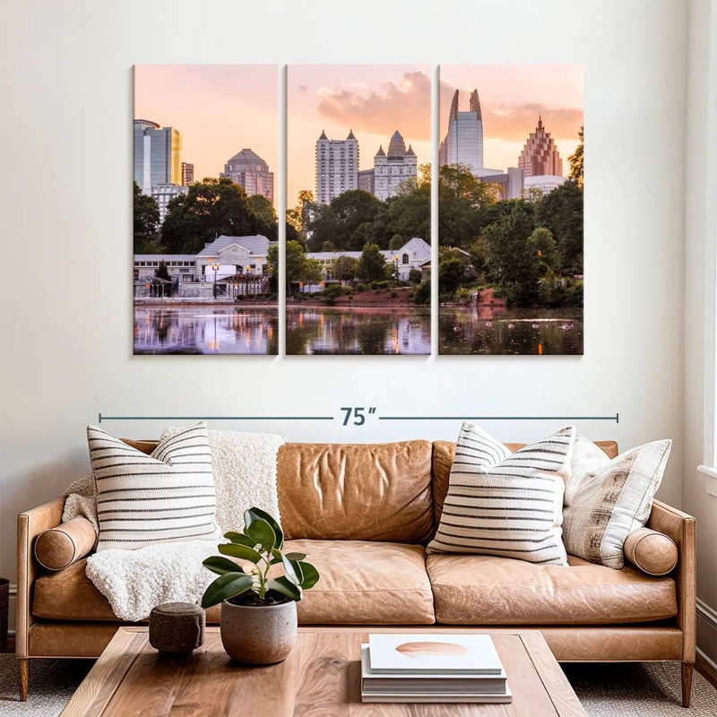 Coucher de soleil Nicci Piedmont Park, H 42 po x l 65 po