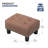 Engelsman Upholstered Ottoman Bench, PU Leather Button Tufted Ottoman Footrest Stool for Living Room-1371535544