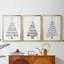 Arbre de Noël - Toile tendue avec châssis sur mesure - 3 pièces-1750120857-1750120856