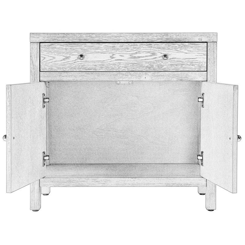 Nora 54 in. W Wood 1 Drawer 2 Door Accent Storage Cabinet, Antique Taupe