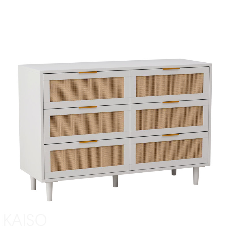 Storage Cabinet, Rattan, 31", Rattan Drawer Storage Cabinet, 43.6-Drawers
