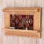 Porte-bijoux en bois à fixation murale