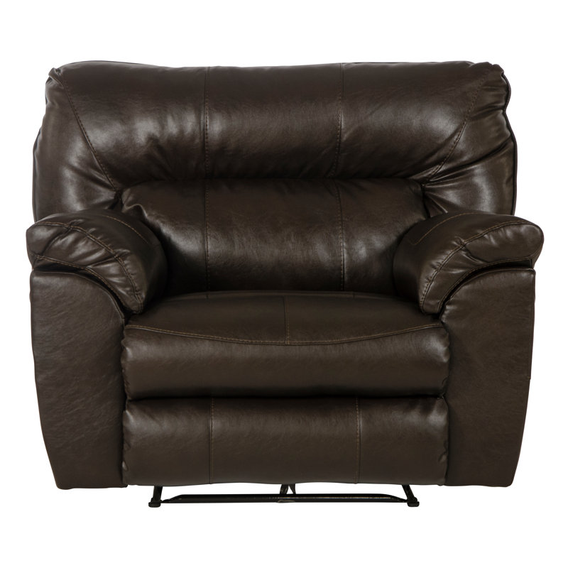 Fauteuil inclinable standard en similicuir de 51 po de largeur Nolan, Similicuir Godiva, Manuel