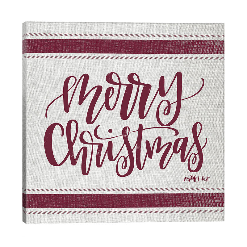 Merry Christmas by Imperfect Dust - Wrapped Canvas Print, 66.04 cm H x 66.04 cm W x 3.175 cm D