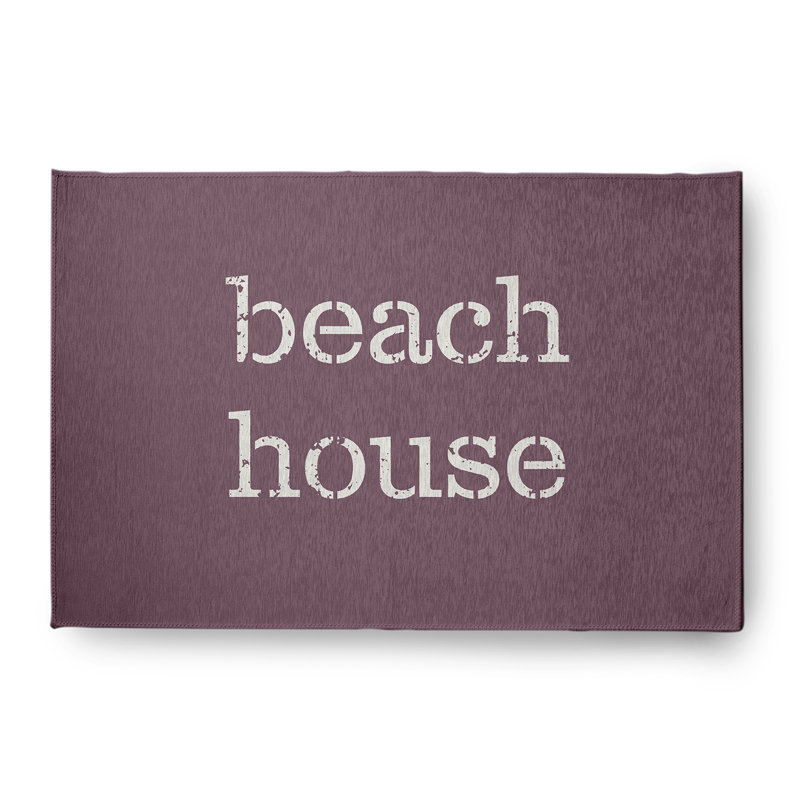 Tapis intérieur / extérieur mauve foncé Markleysburg, Rectangle 4 pi x 6 pi
