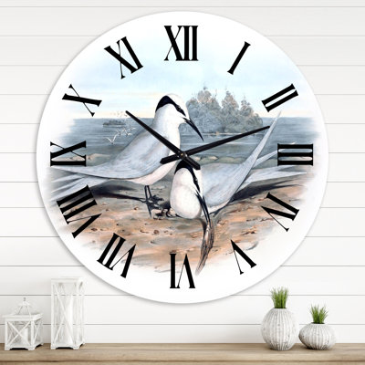 Vintage Birds In The Wild - horloge murale traditionnelle