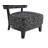 Black Finish 1Pc Accent Chair Armless Design And Angled Design Tapered Legs Primary Living Room-912072124
