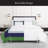 kate spade new york Color Block Full/Queen Comforter Set, 300 Thread Count and 100% Cotton Cover, All Season 3 Piece Reversible Bedding Set, Machine Washable, Navy, Green and White -119812797-109424216