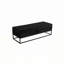 Banc de lit avec base en métal et velours de rangement-1462591615