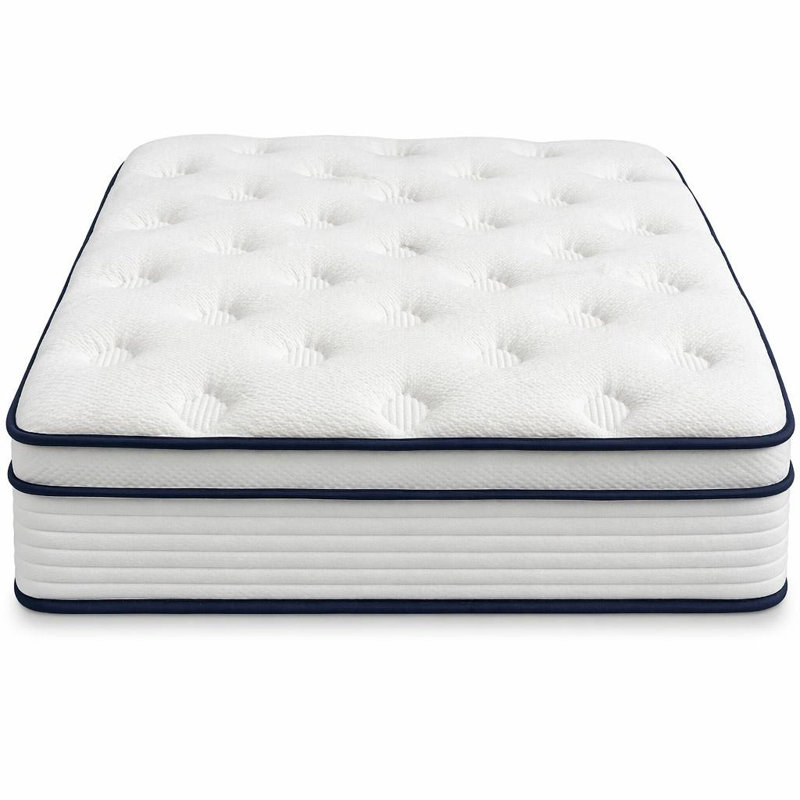 Knitted Fabric Cover Pocket Sprung Mattress Medium Firm Breathable Support Mattress , King