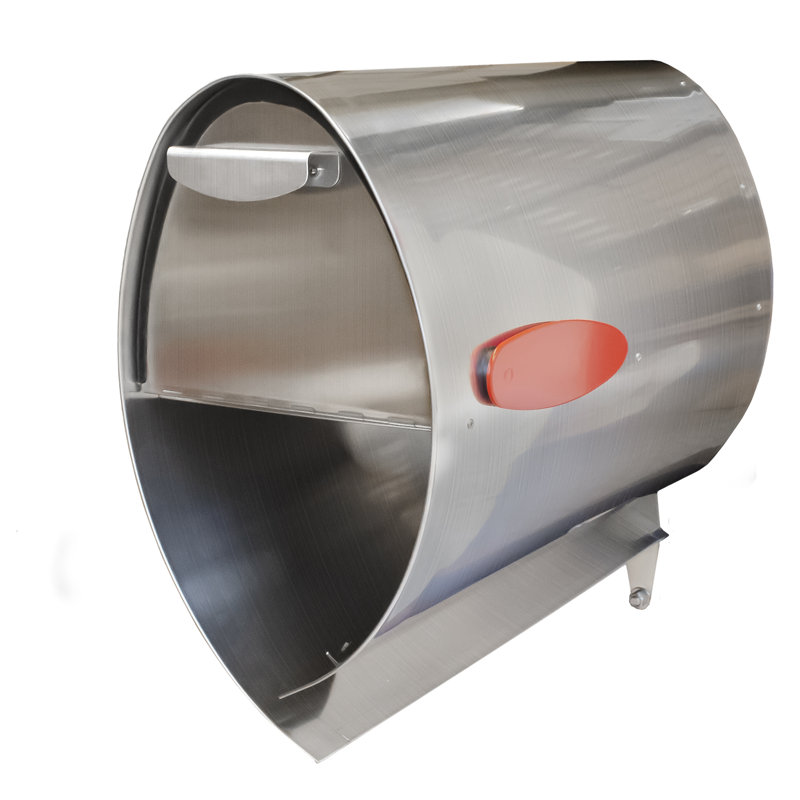 Post Mounted Large Mailbox, Large (17.5" H x 10" W x 18.25" D), Stainless Steel