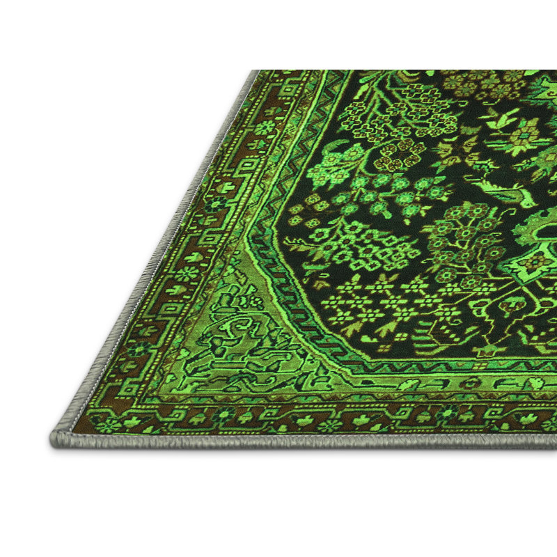 Washable Oriental Indoor Rug, Rectangle 3' x 5'