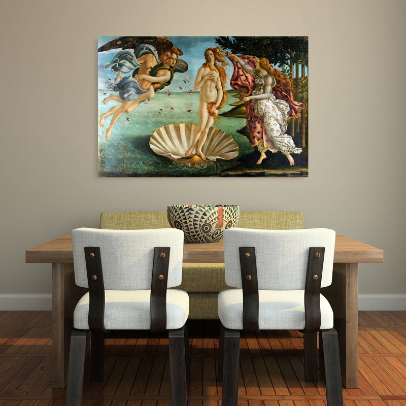 «Naissance de Vénus», reproduction d'art classique de paysage côtier abstrait, H 32 po x l 48 po