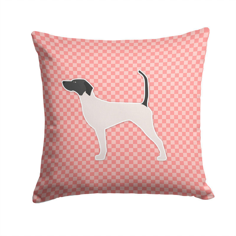 Coussin intérieur/extérieur english point, H 14 po x l 14 po x P 3 po, Rose