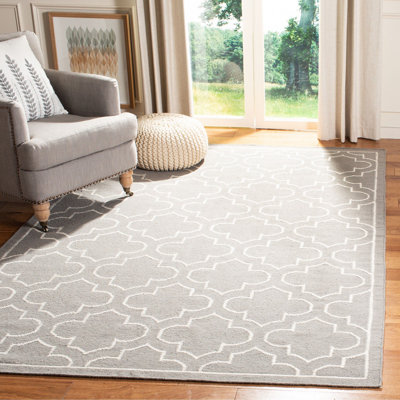 Tapis géométrique tissé à la main à motif banane en soie / laine / coton Rodgers
