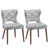 Motif floraux gris