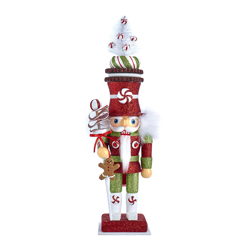Kurt Adler Hollywood Nutcracker, Candy Soldier, 13.5in
