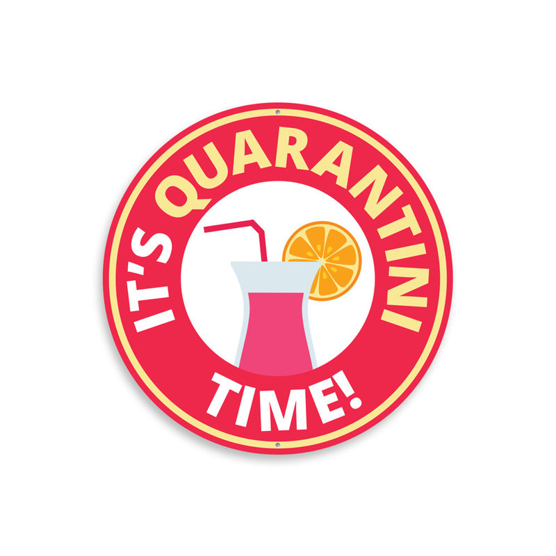 Enseigne Quarantini, H 18 po x l 18 po x P 0,06 po