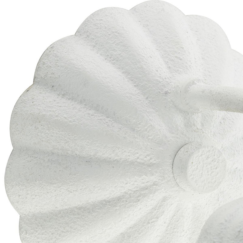 Quillan White Plaster Dimmable 1-Light Vanity Light